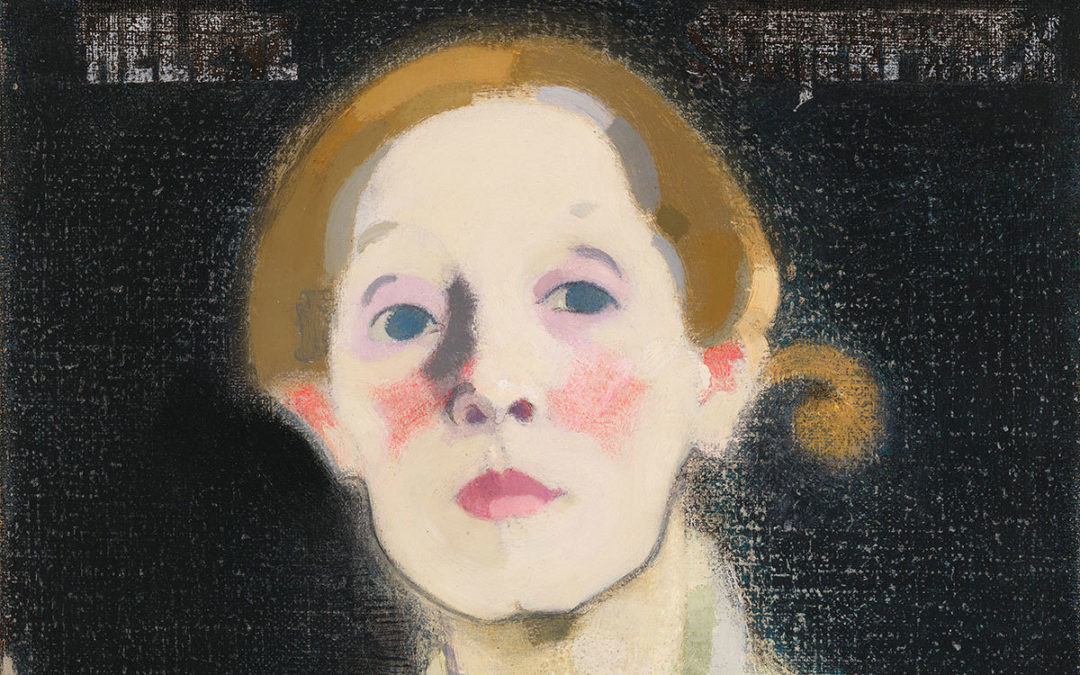 Helene Schjerfbeck’s Self-Portrait, Black Background: radiating mystery